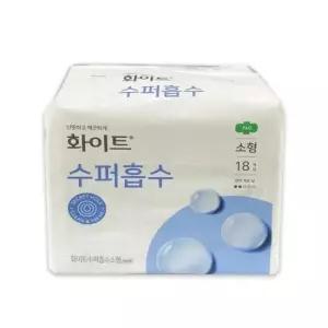 오버나이트 화이트 수퍼흡수 소형 18개입 생리대 -O