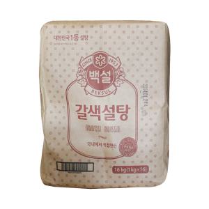 CJ 백설 갈색설탕 16kg (1kgX16) 내벗