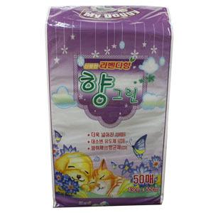 향그린패드 50매 x4개  /배변판/대형견배변판/애견배변판/이마트배변판/리첼배변판/고양이배변판