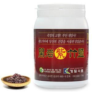 자죽염 알갱이 1kg/ 대용량 9회 자죽염 개암죽염 죽염 소금 생활 대나무 9번 구운 자수정 죽염 물 수 고체
