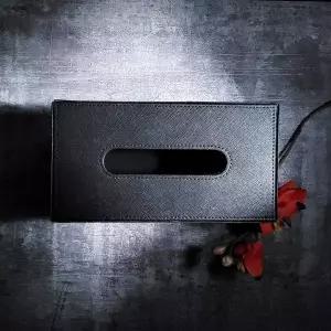 [해울라이프]가죽 스티치 각티슈케이스 시리즈 - 티슈 커버 휴지 화장지 냅킨 인테리어 블랙/브라운