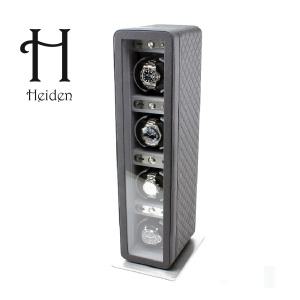 [Heiden] 하이덴 모나코 쿼드 와치와인더 HD021-Black Leather 명품 시계보관함 4구