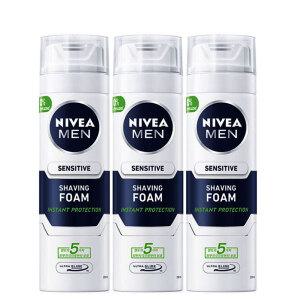니베아 맨 남성용 면도용폼 센서티브 쉐이빙폼 200ml x 3개