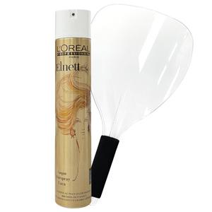 로레알 에르네뜨 샤땡 헤어스프레이 500ml + 루시피 스프레이 검정손잡이 앞가리개