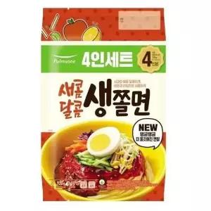 풀무원 [기획]새콤달콤 생쫄면 4인분 (920g) 홈파티 자취 여름 야식 간식 920g