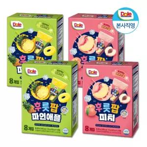 Dole 돌 후룻팝 혼합 4박스 32팩 (파인2, 피치2) / 얼려먹는 주스