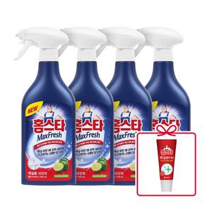 홈스타 맥스프레쉬 욕실용 세정제 500ml 4개+특별증정(홈스타 바르는 곰팡이 싹 120ml 1개)