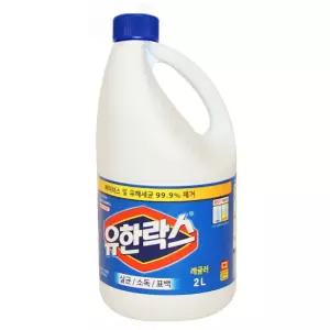 유한락스 레귤러 2L/화장실/욕실/멀티/다용도/소독제/세정제/석회제거/곰팡이/대용량/배수구/가정/업소