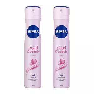 [사용안함]니베아 펄 앤 뷰티 스프레이 데오드란트 200ml x2개