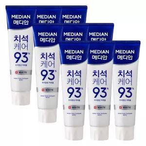 메디안 치석케어 화이트 치약 120g x9개