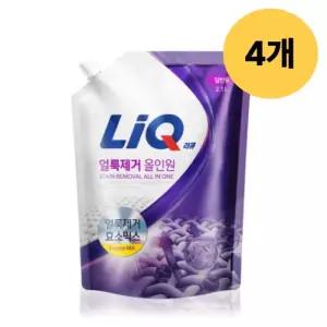 리큐 세탁 세제 얼룩 제거 올인원 2.1L 파우치 X 4개