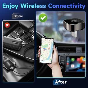 안드로이드오토 카플레이 오토 차량용품 아이디어상품 Pionray 2in1 무선 카플레이 Adapter 안드로이드 오