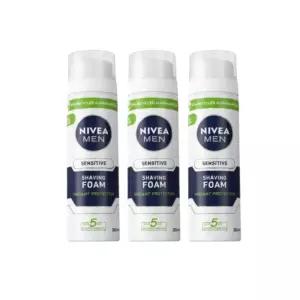 니베아 맨 센서티브 쉐이빙 폼 면도크림 200ml 3개