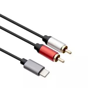 Coms RCA 2선 to USB C타입 변환 케이블 1.8M TB036