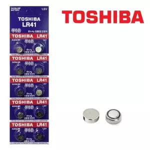 TOSHIBA LR41 알카라인 1.5V건전지10개