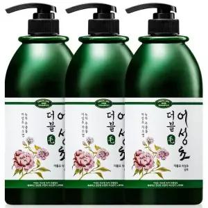 어성초 샴푸 약산성 두피 대용량 1000ml 3개