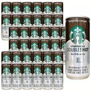 [셀러허브]스타 벅스 더블샷 에스프레소 + 크림 200ml x 36캔 (S27025397)