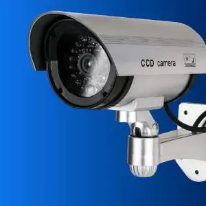 가짜 cctv 보안용 방범 카메라 모형 cctv 가정용 사무실 실내 위장 마당 차고 건물 창고