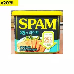 스팸 햄캔 25%라이트 340g x20개