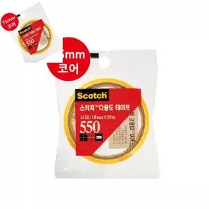 무챠 3M 스카치 다용도 테이프 550 리필 75mm코어 18mmx20M 스카치테이프리필