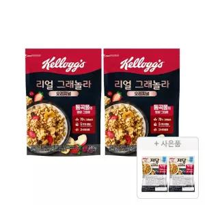 켈로그 리얼 그래놀라 400g, 2개 저당 그래놀라 40g, 2개