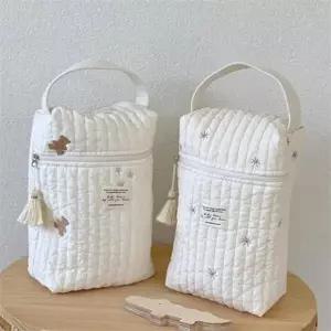 휴대용 기저귀 가방 컴팩트 손잡이 베이비 기저귀 파우치 여행용 어린이집 유아