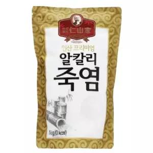 인산가 알칼리죽염분말 1kg봉지/4회죽염/인산가 대리점/한국