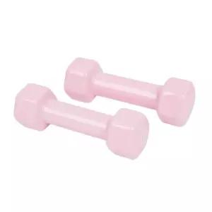 필라테스아령 덤벨 아령 뷰티 육각 코랄핑크 1kg 2개