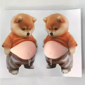 자동차 자동차도어가드 보호 스티커 도어 문콕방지 도어가드 1쌍 시바견