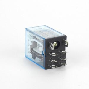 12V 24V DC 1피스 110V 220V 380V AC 코일 전원 릴레이 LY2NJ DPDT 8 핀 HH62P JQX-13F 소켓 베이스 포함