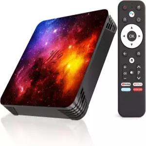 안드로이드 TV 박스 40 4GB+64GB 미디어 스트리밍 장치 8K 비디오 지원 빠른 듀얼 WiFi BT 50 무선 연결