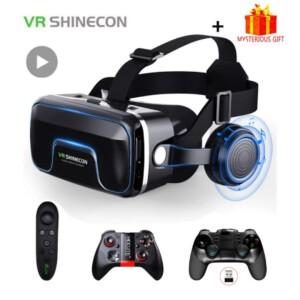 VR SHINECON 6세대 매직 미러 G04A 안경 대형 화면 3D 휴대폰 핸드폰 가상 현실 파노라마 헤드셋 (게임 및
