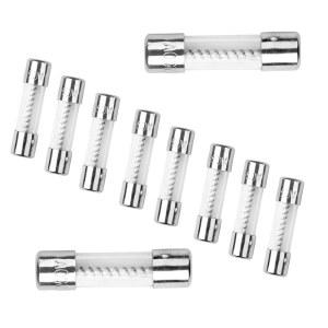 전원 공급 전자레인지 자동 액세서리 회로 차단기용 COMPSTUDIO 10PCS T2AL250V 5X20MM 2A 슬로우 블로우 250V 액팅 퓨즈 유리관 시간 지연 퓨즈(3/16인치 X 3/4인치) IIG