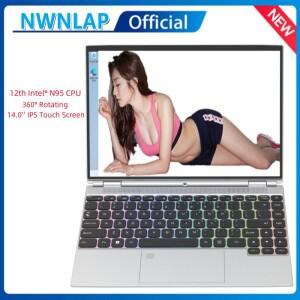 360 ° 회전식 14.0인치 IPS 16G 1TB 노트북 윈도우 11 터치스크린 N95 4 in 1 태블릿 비즈니스 오피스 슬