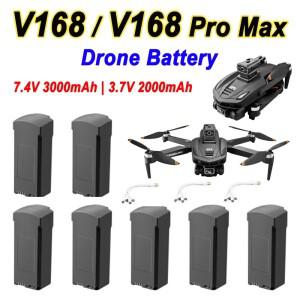 7.4V 3000mAh V168 Pro Max GPS 드론 배터리 RC Quadcopter 3.7V 예비 Dron 부품 액세서리