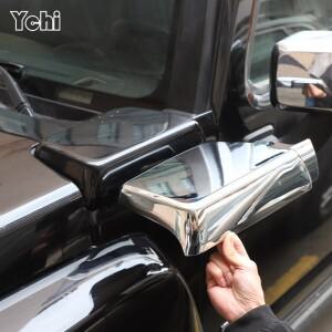 1쌍 ABS 크롬 공기 흡입구 커버  베젤 캡 허머 H3 2005-2009 용 측면 후드 벤트 액세서리