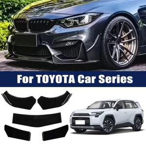 5Pcs 프론트 범퍼 립 바디 키트 토요타 캠리 코롤라 RAV4 Hilux Fortuner Yaris Land Cruiser 용 ABS 스포