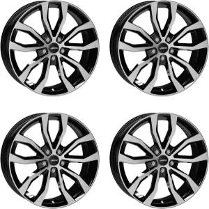 메르세데스-벤츠 M GLS GLE GL과 호환되는 4배 AUTEC 합금 림 UTCA 9.0x21 ET59 5x112 슈바르츠 폴리어트