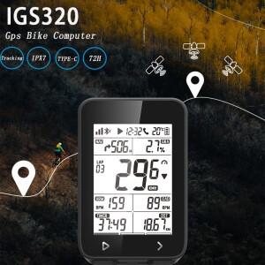 IGPSPORT IGS320 자전거 컴퓨터 GPS 글로벌 오프라인지도 사이클링 주행 거리계 IGS 320 지원 전자 변속 스