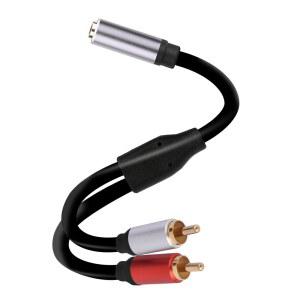 마이크선 케이블 5MM2RCA 오디오 케이블 태블릿 휴대폰 스마트폰 5MM 남성듀얼 스마트폰 스피커용 SPLITTER AUX 어댑터 남성 RCA