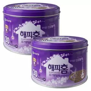 해피홈 모기향 알파 30개입 X 2개