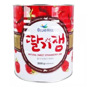 진산 블루힐 딸기잼 3kg-캔