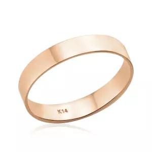 갤러리아 [비앤비골드] 18K 심플링 3.5mm 민자 평반지 NPR28701