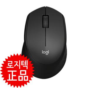/정품/로지텍 M331 업무용 사무용 무소음 무선 마우스 블랙