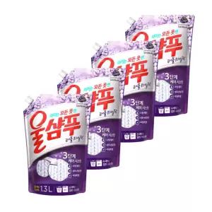 애경산업 울샴푸 퍼플 라일락 리필 1.3L 4개