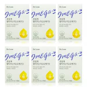 닥터린 초임계 알티지 rTG 오메가3 1025mg x 30캡슐 x 6박스 WY