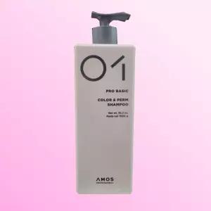 아모스 베이직케어 컬러앤펌 샴푸1000g new 염색모