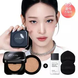 [클리오][NEW] 클리오 킬커버 파운웨어 쿠션 기획 [증정] 마이크로립&아이리무버 31ml + 퍼프 2EA (랜덤)