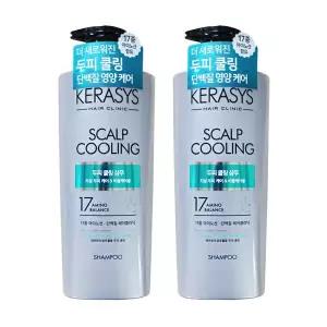 애경 케라시스 두피 쿨링 단백질 샴푸 600ml 2개 헤어