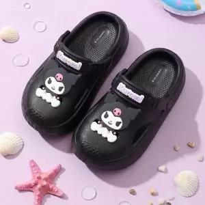 [보리보리/프로월드컵]PWX키즈주니어 Kuromi 웨이브 EVA 샌들 아쿠아슈즈 블랙